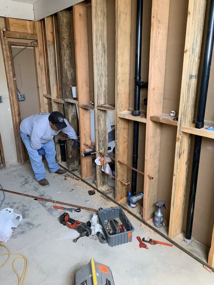 Commercial rough-in plumbing for Gas Line Repair in Wolcott Mills